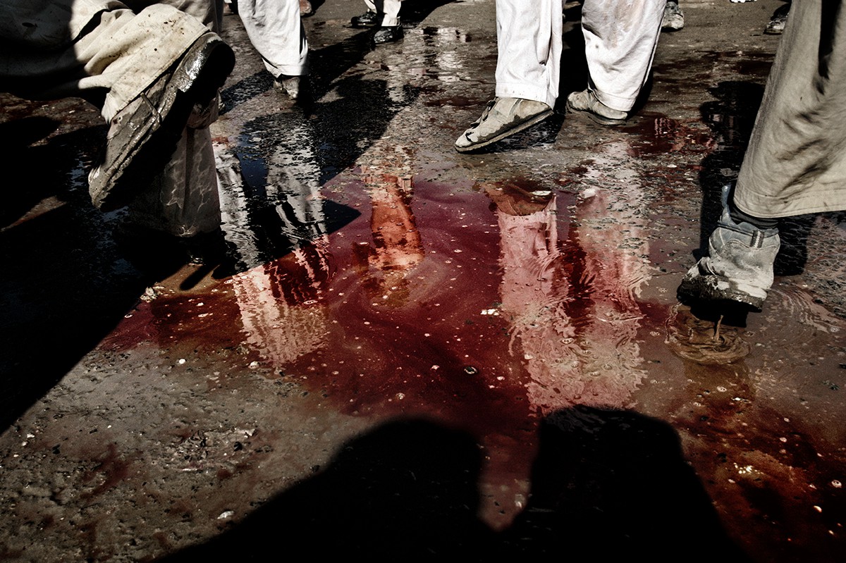 Афганские шииты бьют себя цепями в память об Ашуре. Кабул, Афганистан, май 2009 года. Фото: Юрий Козырев / «Новая газета»