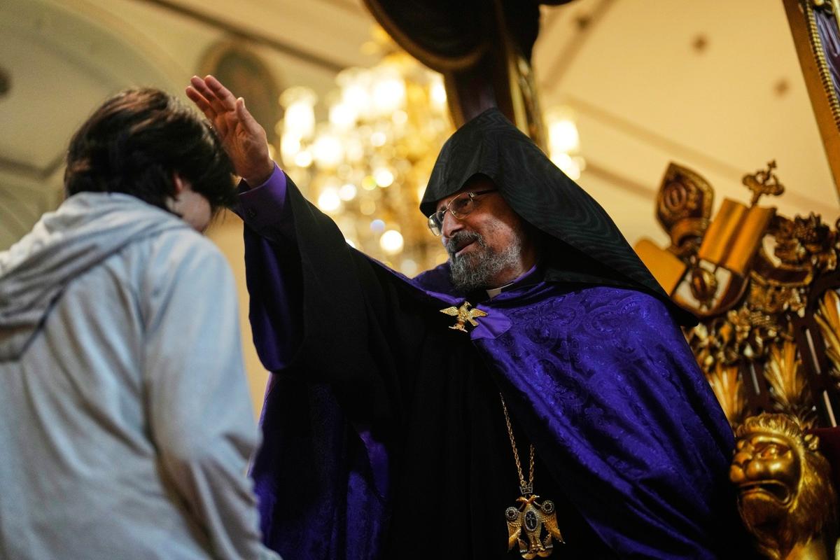 Архиепископ Саак II Машалиан, армянский патриарх Константинопольский. Фото: AP / TASS
