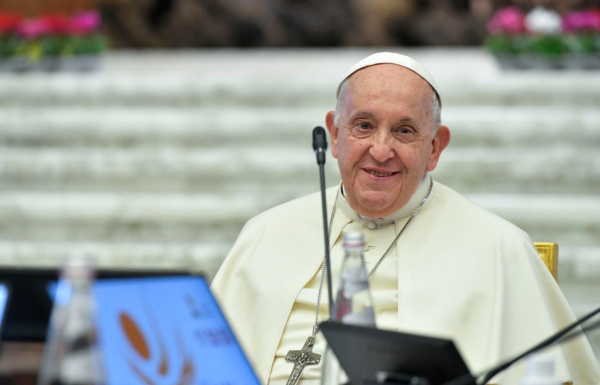 Ватикан. 6 октября 2023 года. Папа Франциск на Синоде епископов. Фото: Zuma / TASS