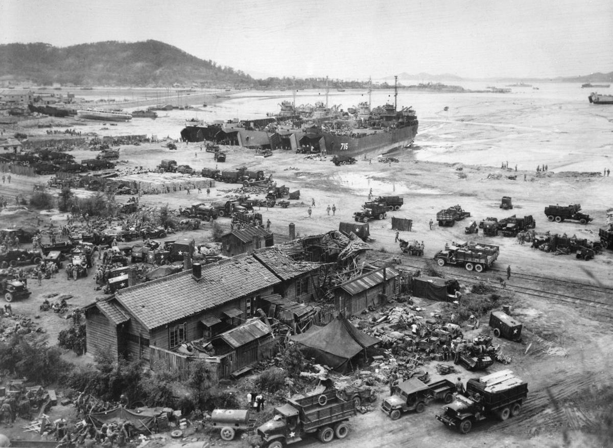 15 сентября 1950 года. Американский десант в порту города Инчхон. Фото: Википедия