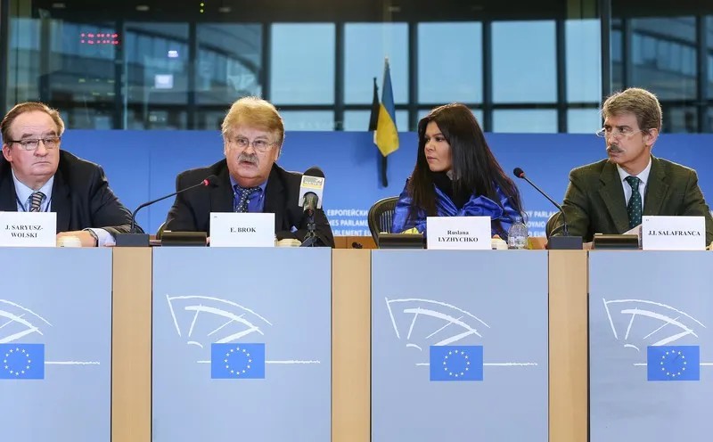 Пресс-конференция в Европарламенте - фото РИА НОВОСТИ