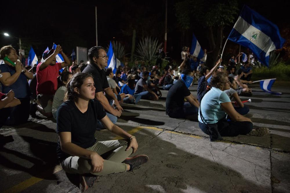 Акция протеста в Никарагуа, июль 2018 года. Фото: Carlos Herrera/picture alliance via Getty Images