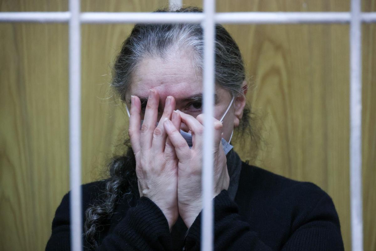 Бывший президент «Внешпромбанка» Лариса Маркус во время оглашения приговора в Хамовническом суде. Фото: Михаил Метцель / ТАСС