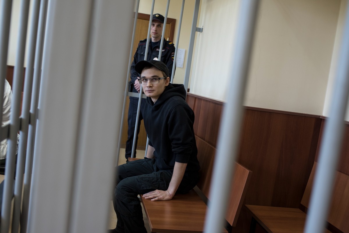 Азат Мифтахов в суде. Фото: Виктория Одиссонова / «Новая газета»