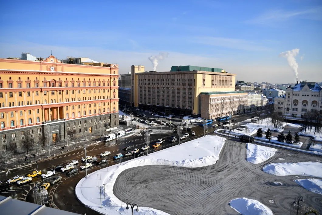 Лубянская площадь, февраль 2021 года. Фото: РИА Новости