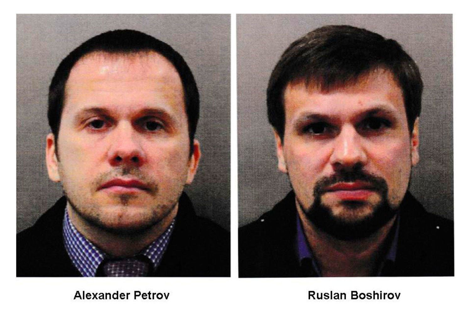 Известные по делу об отравлении Скрипалей россияне Петров и Боширов, они же Мишкин и Чепига