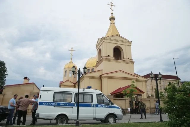 Храма Архангела Михаила в центре Грозного. Фото: РИА Новости