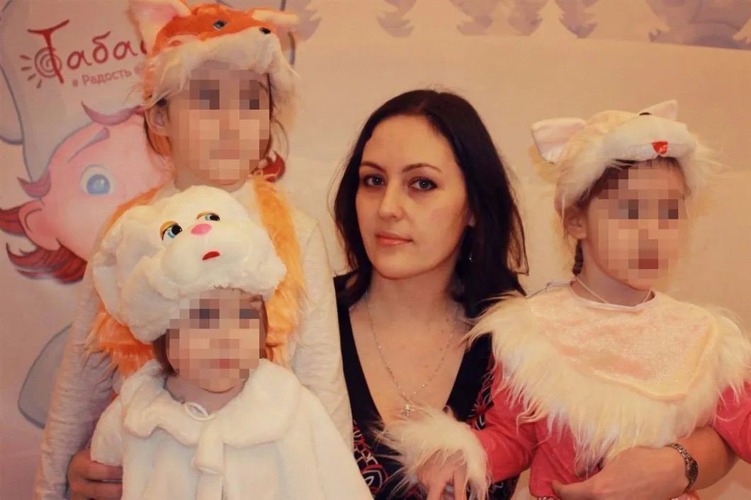 Ванда Оршулевич со своими детьми