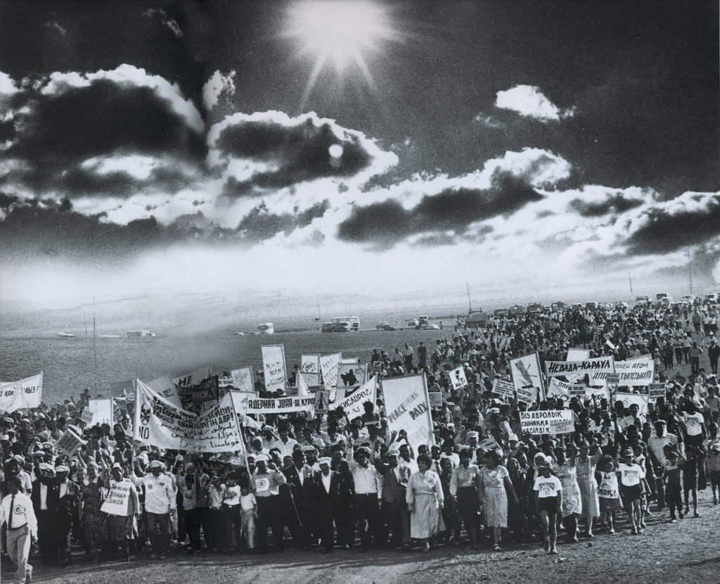 Митинг МАД «Невада — Семипалатинск» 1989 год. Фото: архив МАД «Невада — Семипалатинск»
