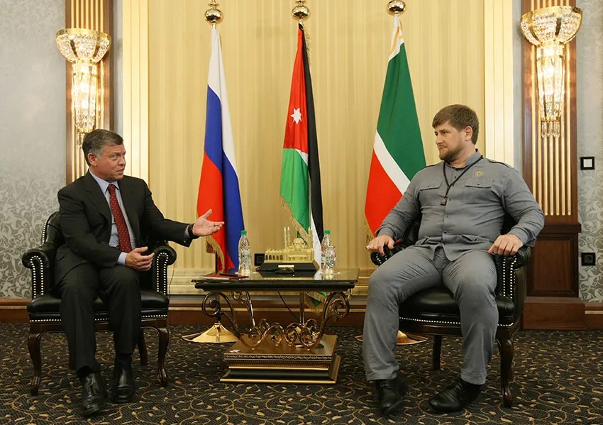 Рамзан Кадыров (справа) и король Иордании Абдалла Второй. Фото: РИА Новости
