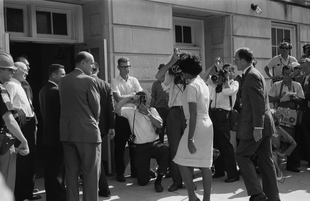 Вивиан Мэлоун смогла зарегистрироваться в университете Алабамы после звонка Кеннеди и приезда Национальной гвардии. Фото: Wikimedia
