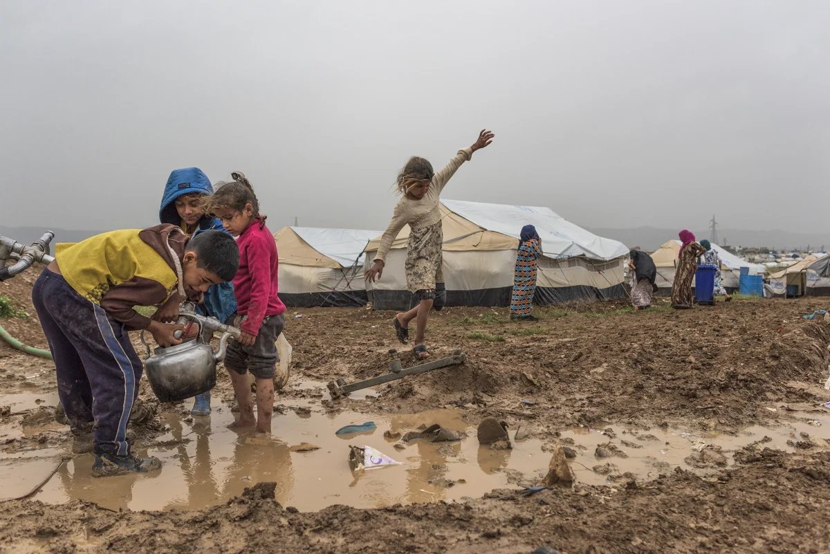 Ирак. 2014 год. Лагерь беженцев. Фото: Юрий Козырев / «Новая газета»