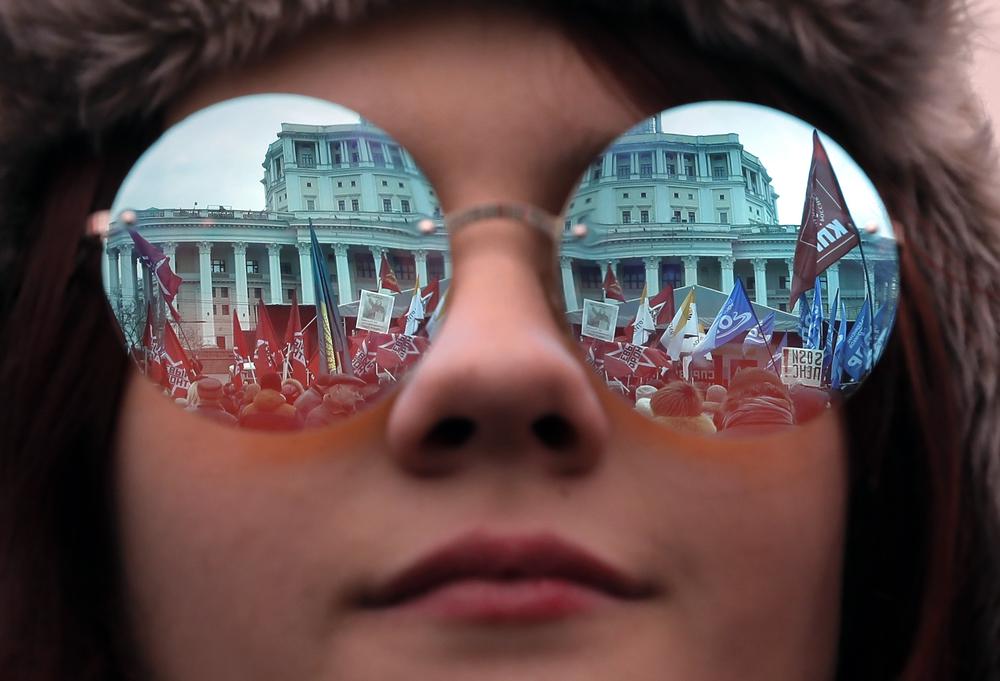 Участница акции протеста в Москве (2019 год). Фото: Getty Images