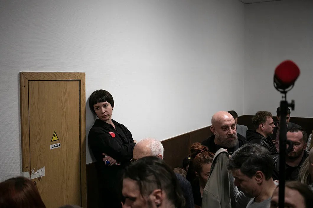 Чулпан Хаматова в суде 18 апреля. Фото: Влад Докшин / «Новая газета»