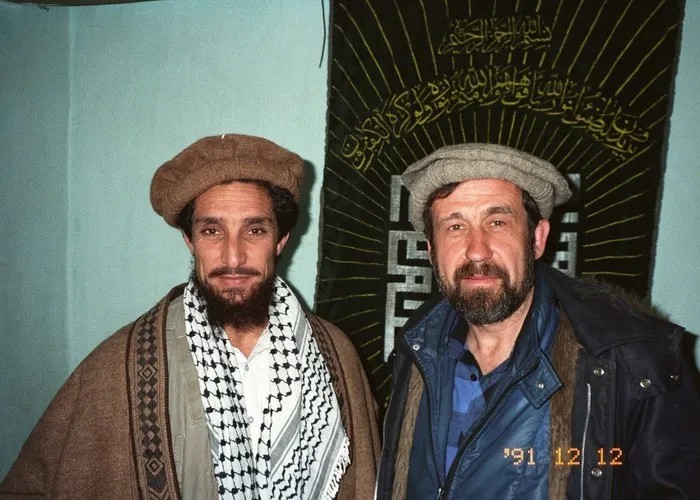 Ахмад Шах Масуд и Владимир Снегирев. Фото 1991 года