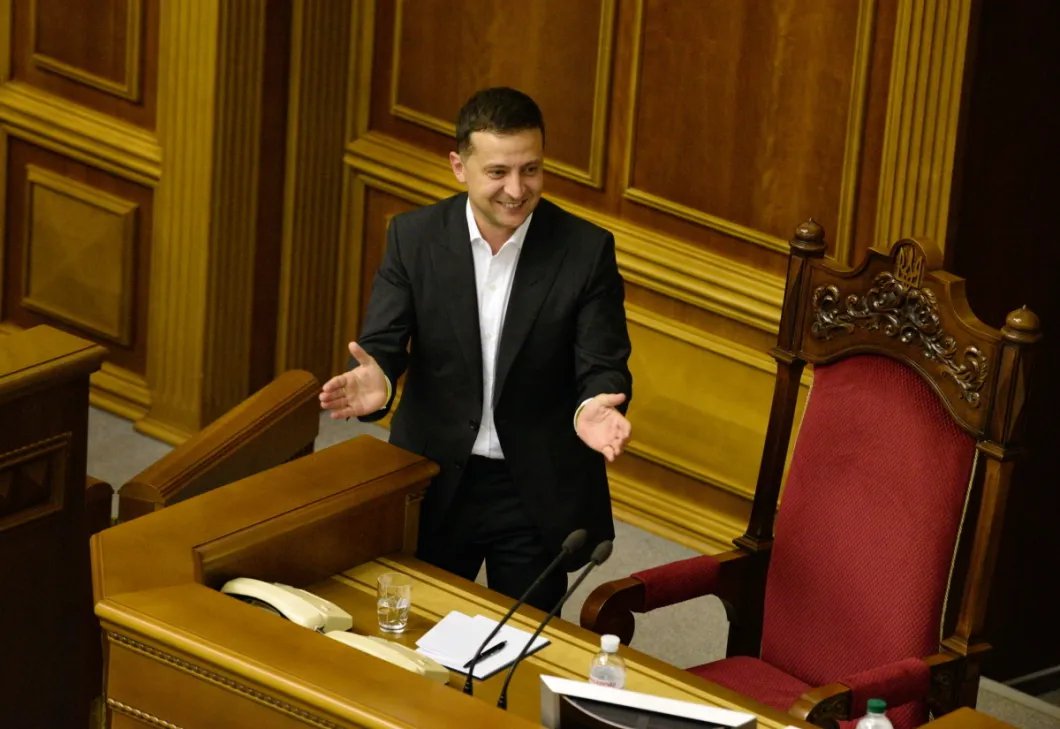 Президент Владимир Зеленский на заседании Рады. Фото: РИА Новости