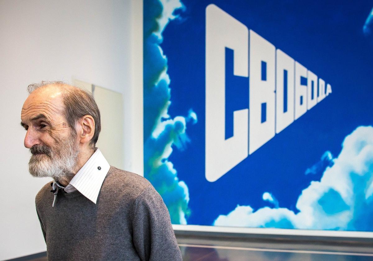 Эрик Булатов на выставке в Екатеринбурге. Фото: Natache, URA RU / TASS