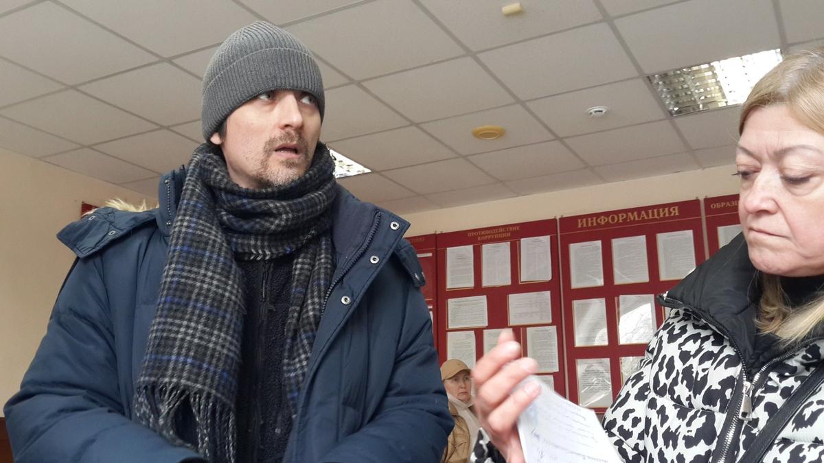 Владимир Васин и Анна Уварова. Советский райсуд, 12 марта. Фото: архив