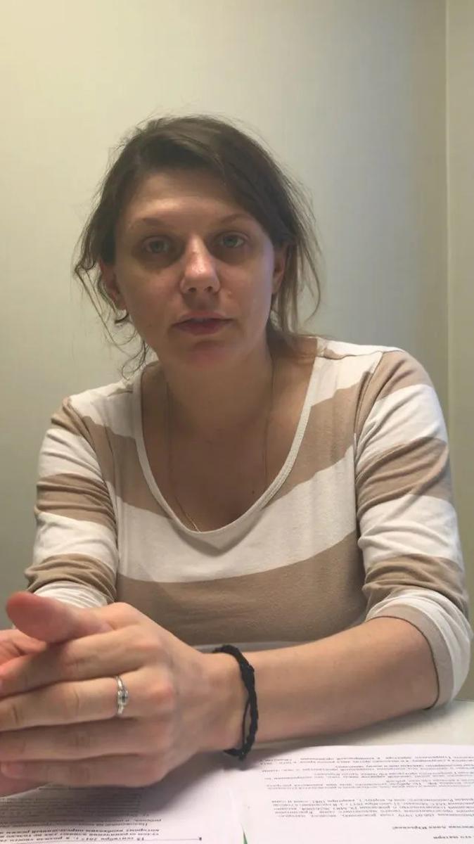 Екатерина Красникина в день суда, который отправил ее в СИЗО