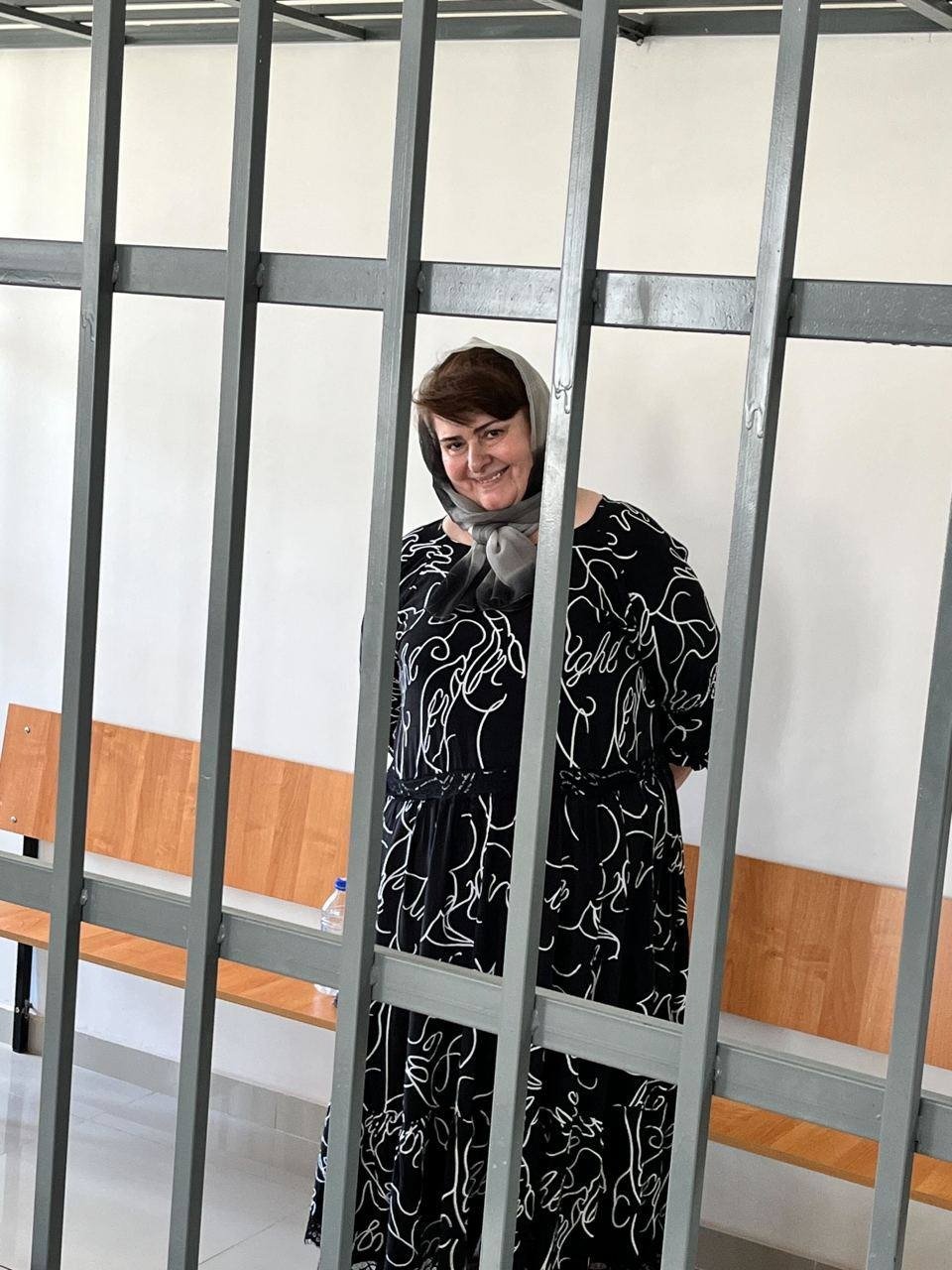 Зарема Мусаева в суде Грозного. Фото: Команда против пыток