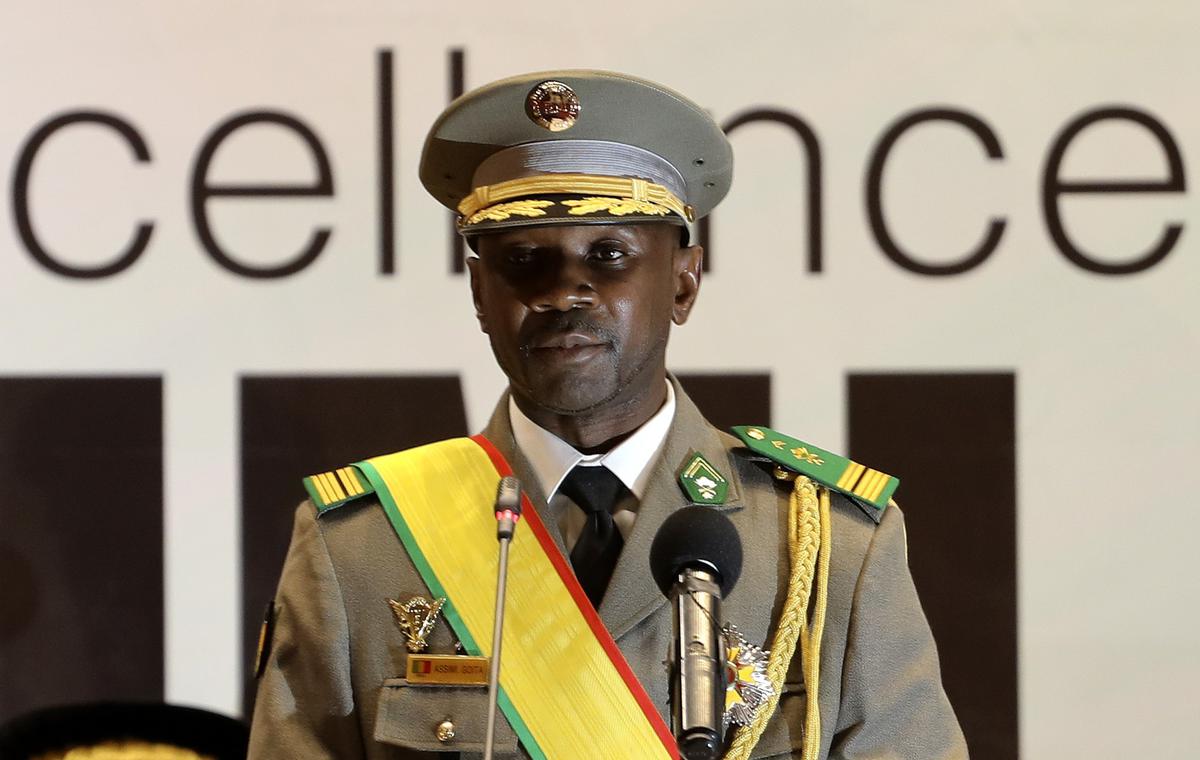 Временный президент Мали полковник Ассими Гойта. Фото: ЕРА-EFE
