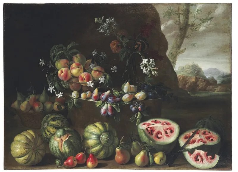 Настоящие арбузы должны выглядеть так, как на этом полотне XVII века