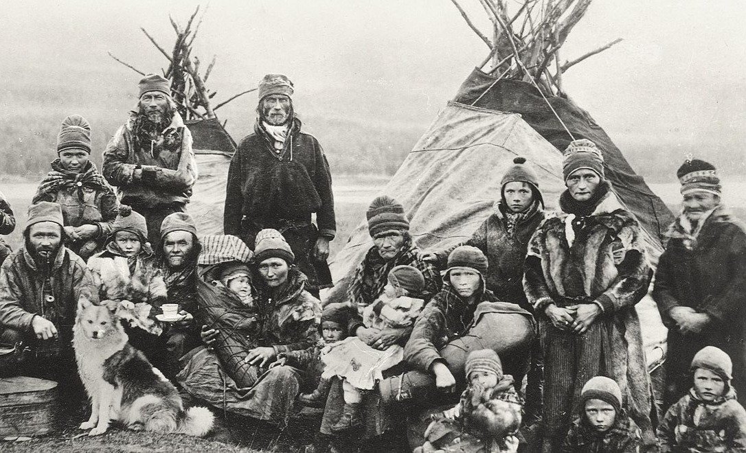 Северные саамы Лавву, 1900–1920 годы. Источник: Википедия