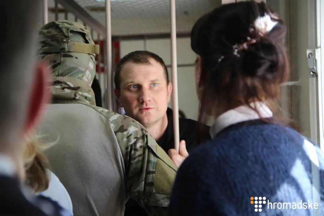 Украинский моряк Денис Гриценко в суде 17 апреля 2019 года. Фото: Виктория Рощина / Громадское