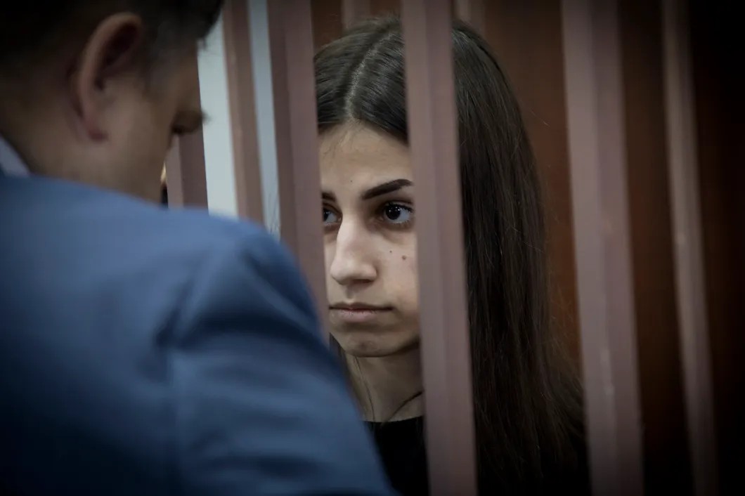 Ангелина Хачатурян в зале Басманного суда. Сентябрь 2018 года. Фото: Анна Артемьева / «Новая»