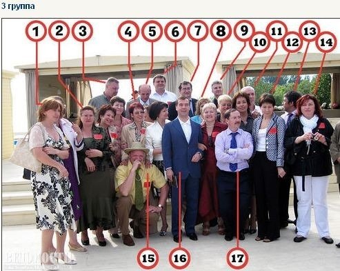 Сбор выпускников. Дмитрий Медведев по центру. Фото: vedomosti.ru