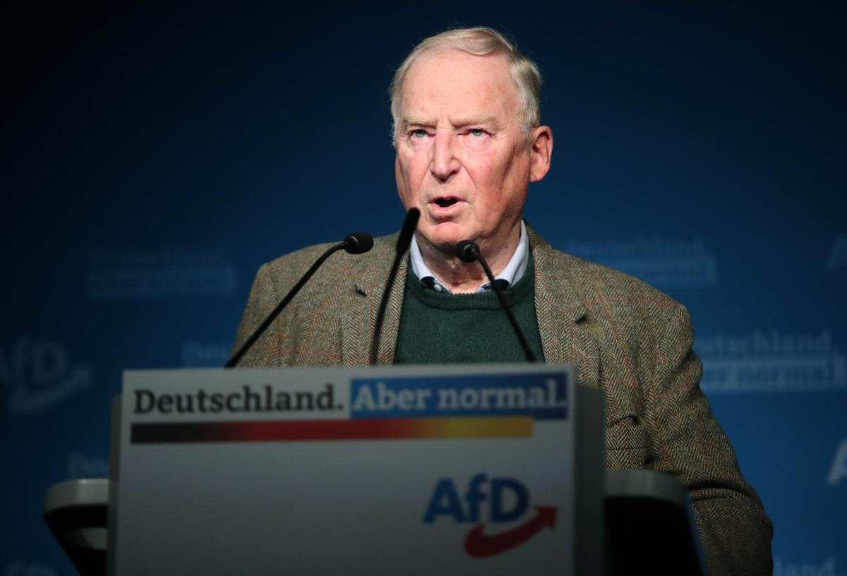 Бывший лидер консервативной партии «Альтернатива для Германии» Александр Гауланд. Фото: EPA-EFE