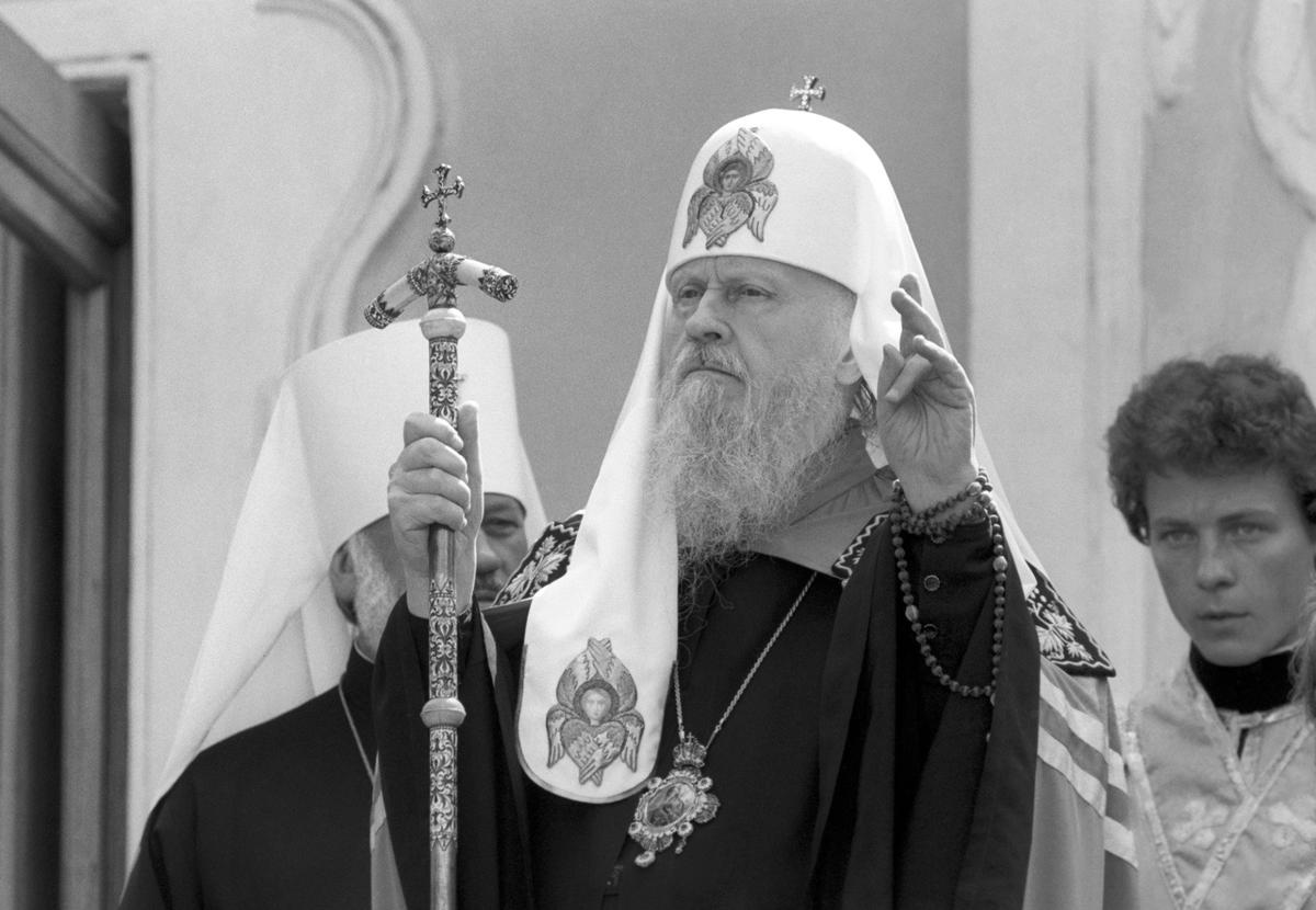 Патриарх Московский и всея Руси Пимен, 1989 год. Фото: Владимир Завьялов, Александр Сенцов / Фотохроника ТАСС