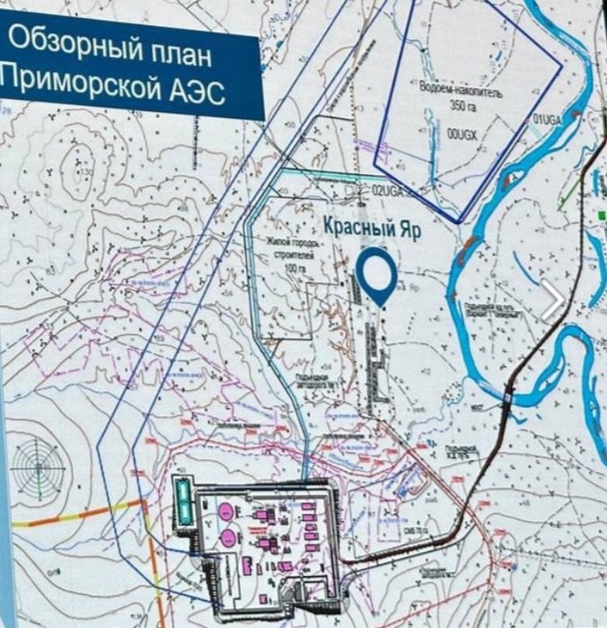 Обзорный план Приморской АЭС. Фото из архива викимедии