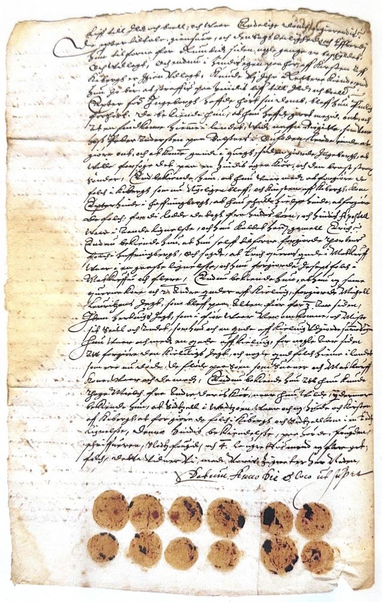 Документ 300-летней давности