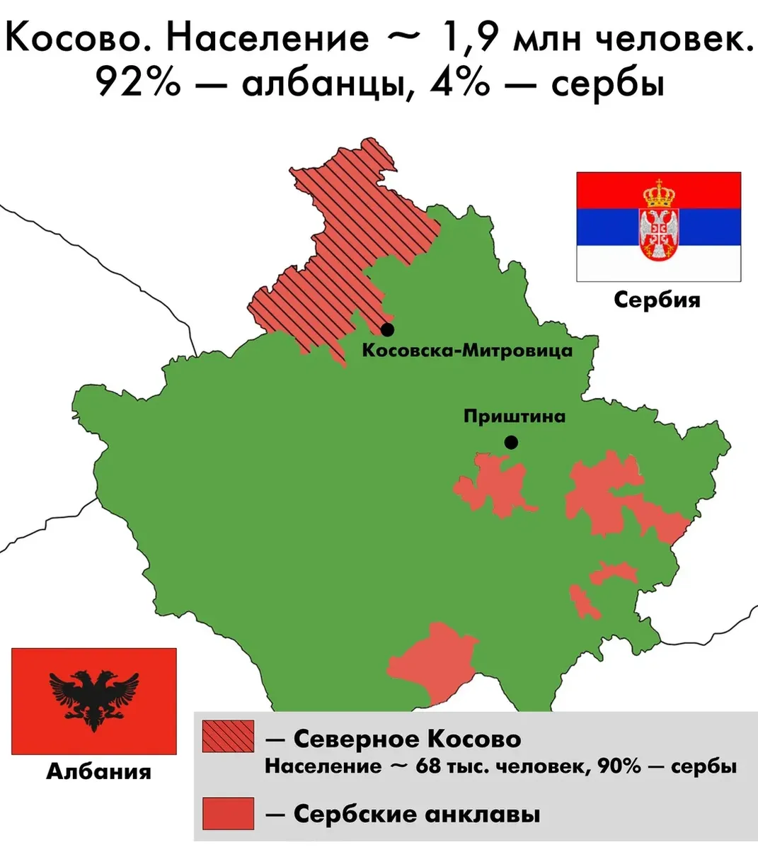 Мы боимся Россию». «Крымский сценарий», «русские шпионы», непризнанные  паспорта и неистребимая коррупция. Что происходит в самопровозглашенном  Косове? Специальный репортаж — Новая газета