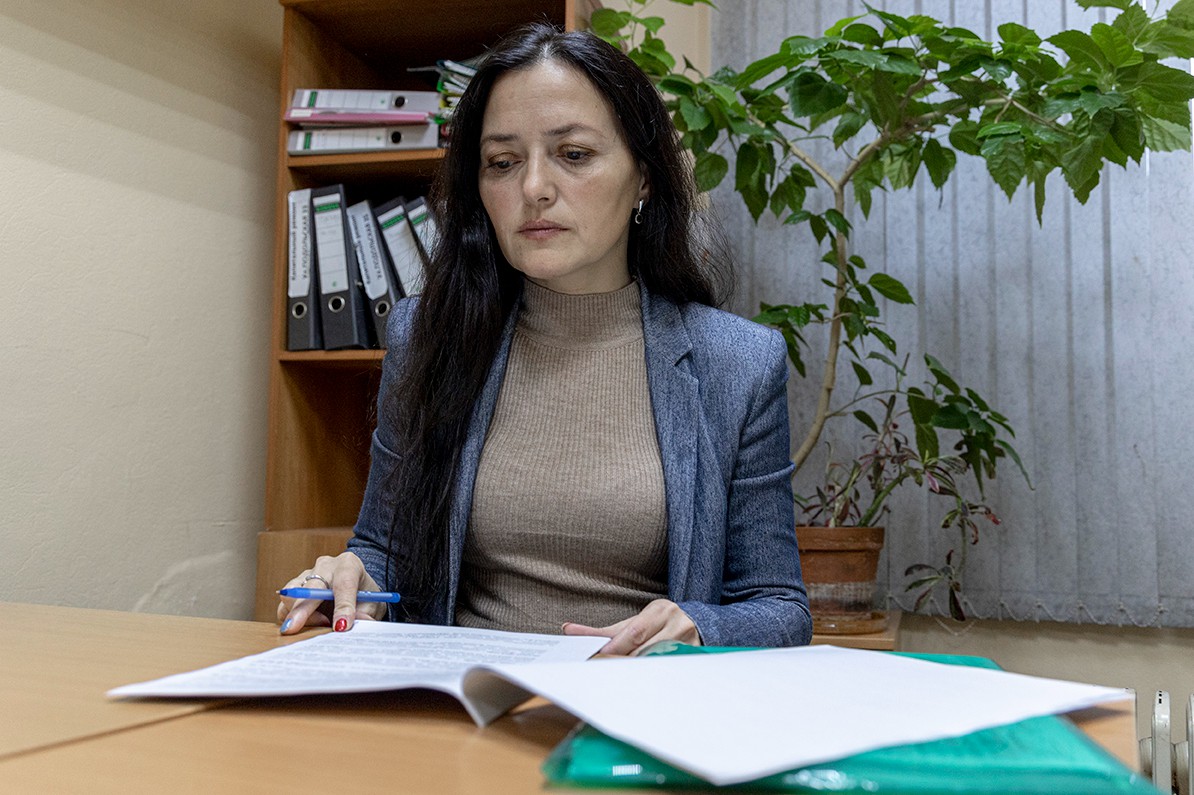 Оксана Асауленко, член Общественной наблюдательной комиссии. Фото: Арден Аркман / «Новая»