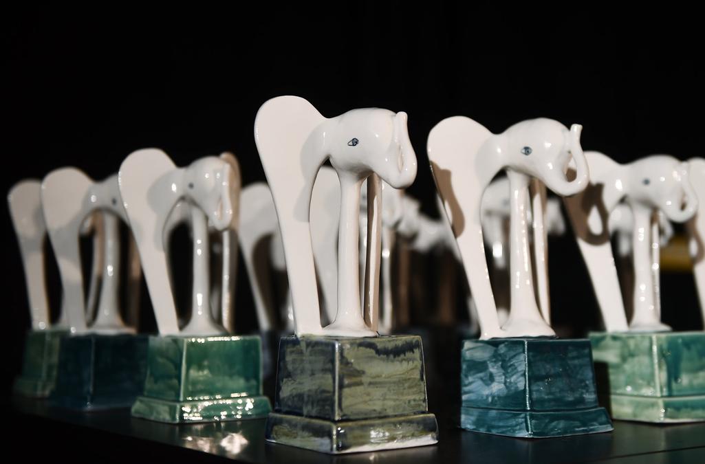 Статуэтки национальной премии кинокритики и кинопрессы «Белый слон»