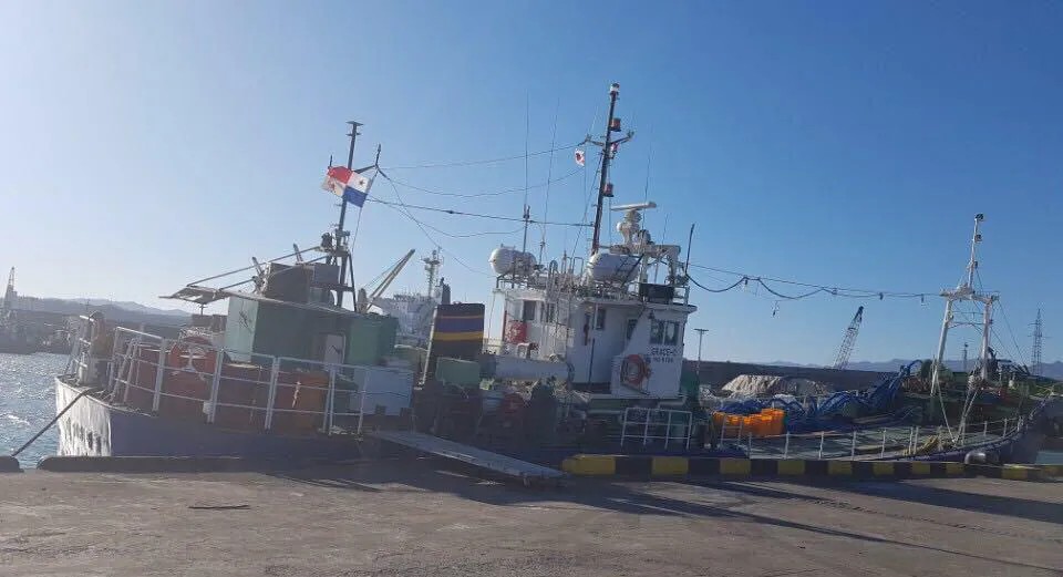Панамское судно GRECE-C, доставившее в Южную Корею 34 тонны краба из России
