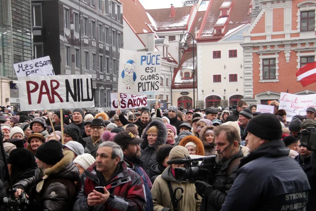 Митинг в поддержку Нила Ушакова в Риге / Фото: Мария Епифанова