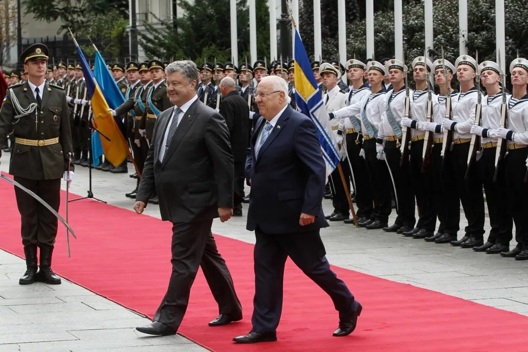 Президент Израиля Реувен Ривлин с государственным визитом в Киеве. 2016 год. Фото: Сергей Харченко \ Zuma \ TASS