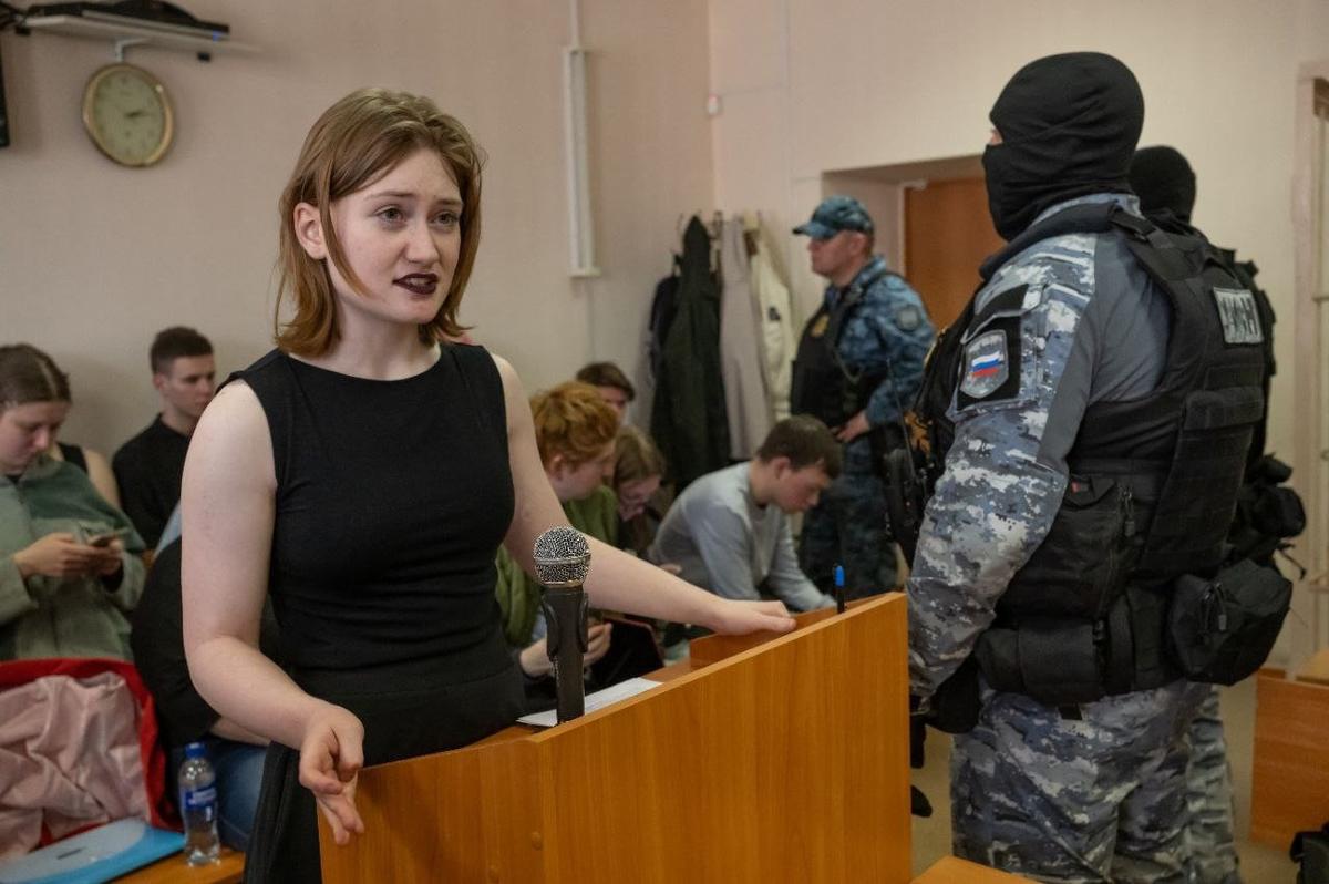 Дарья Козырева во время последнего слова в суде. Фото: Андрей Бок