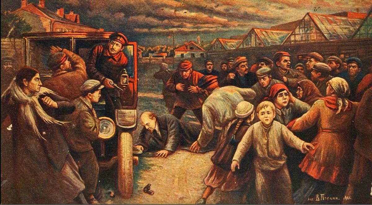 Одна из первых картин монументальной ленинианы. Художник А. Пчелин, 1926 год. Фото: drive2.ru