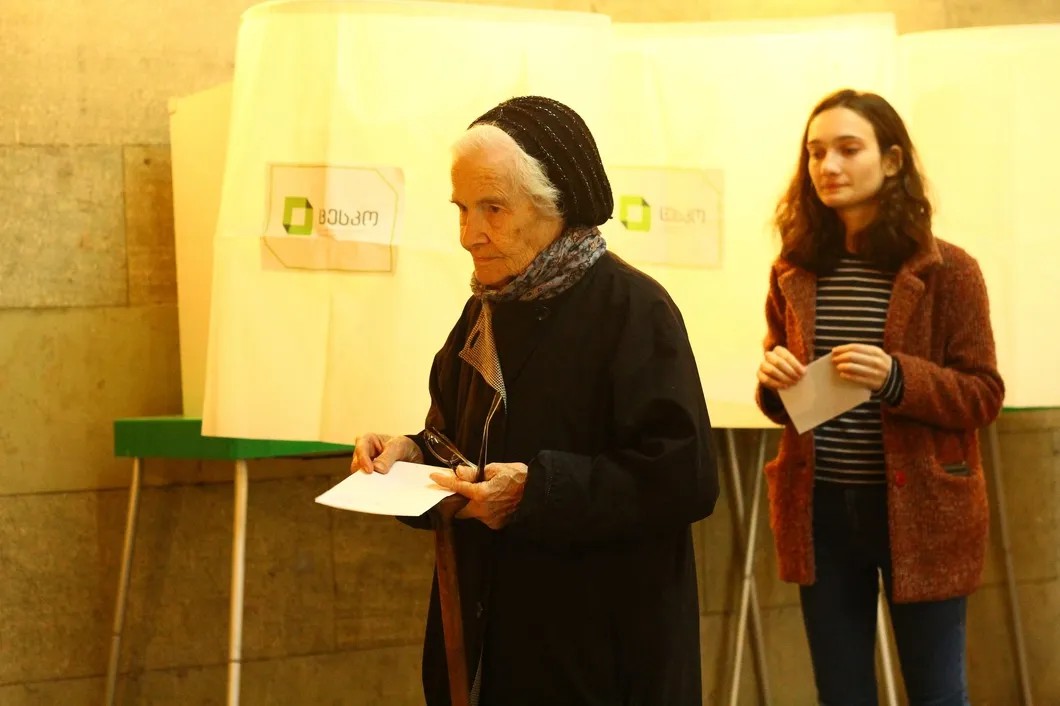 Выборы в Грузии. Фото: Давид Пипиа, JAMnews