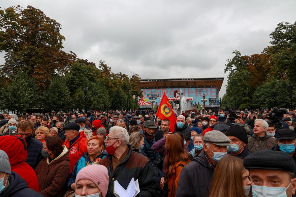 Акция КПРФ в Москве. Фото: Арден Аркман / «Новая»