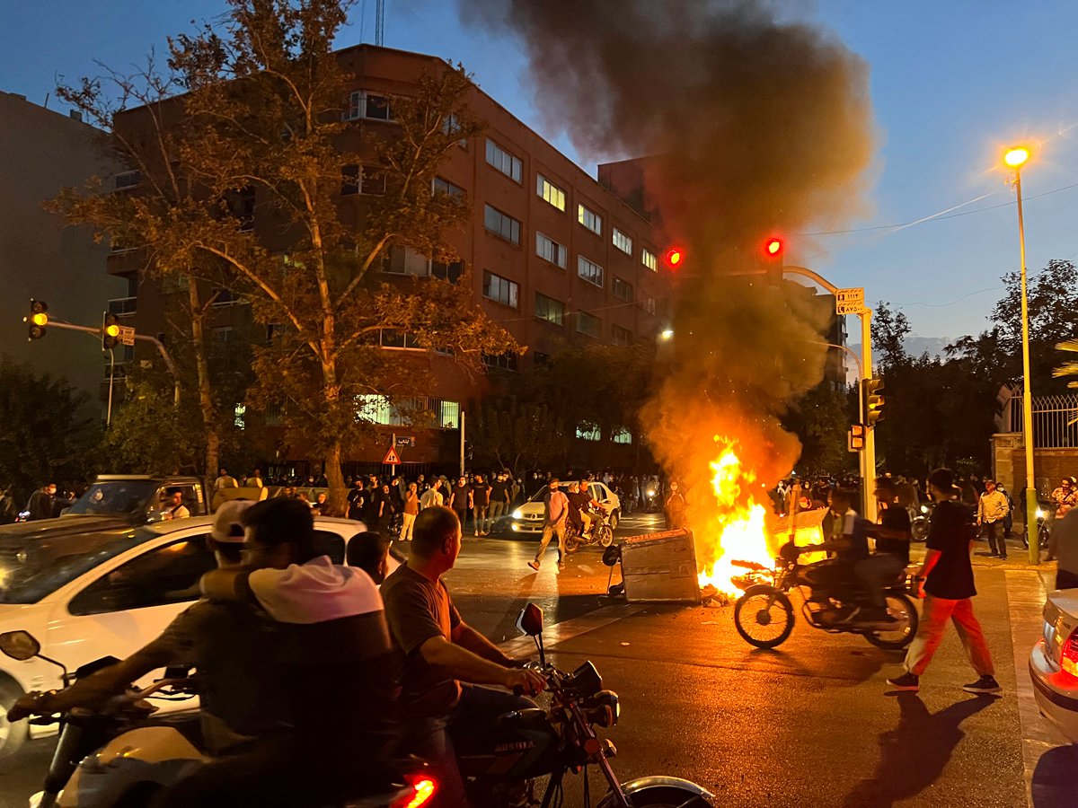 Протесты в Иране. Фото:   AP/TASS