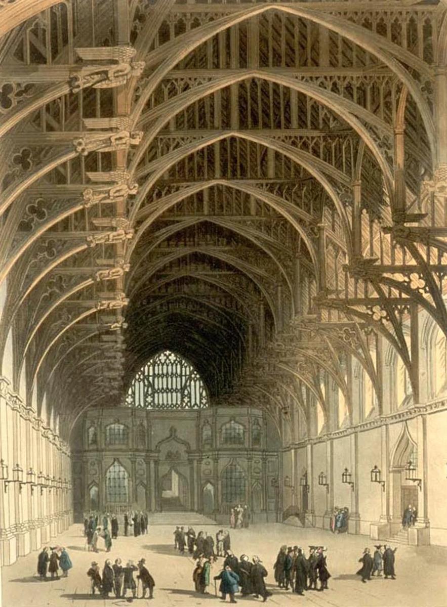 Вестминстер-холл, 1808 год. Фото: Википедия