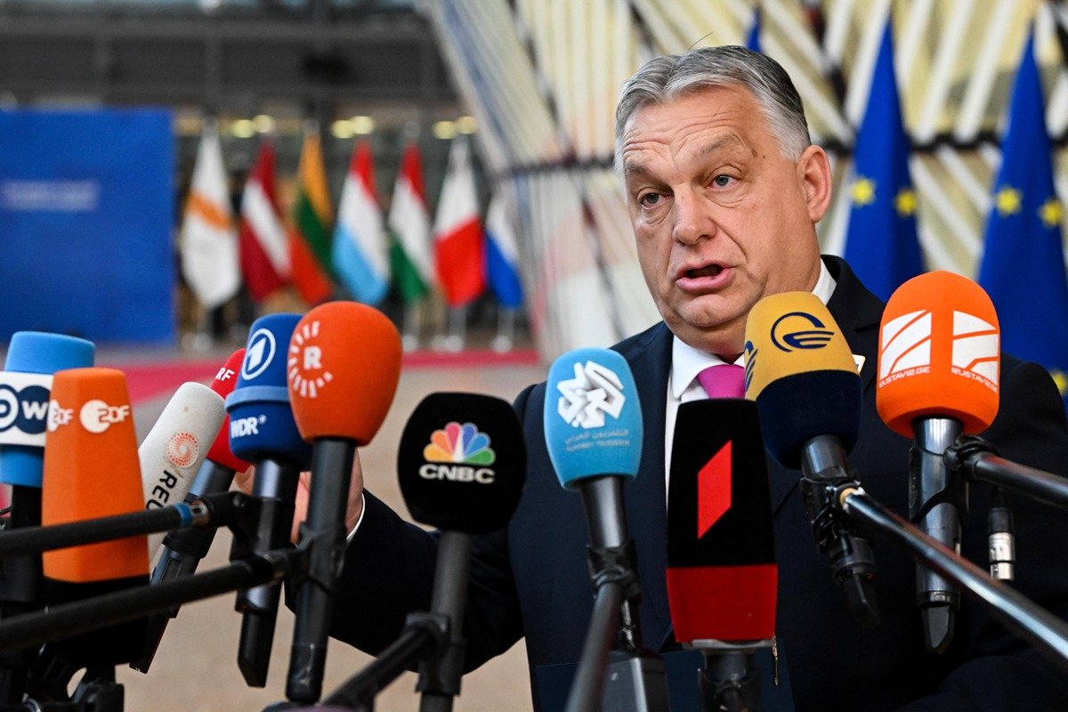 Виктор Орбан на саммите Европейского совета. Фото: Zuma / ТАСС