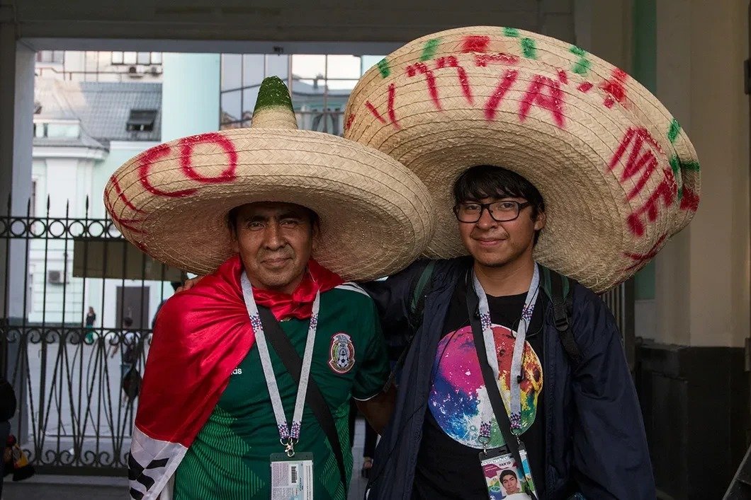 Болельщики из Мексики в Москве. Фото: Светлана Виданова / «Новая газета»