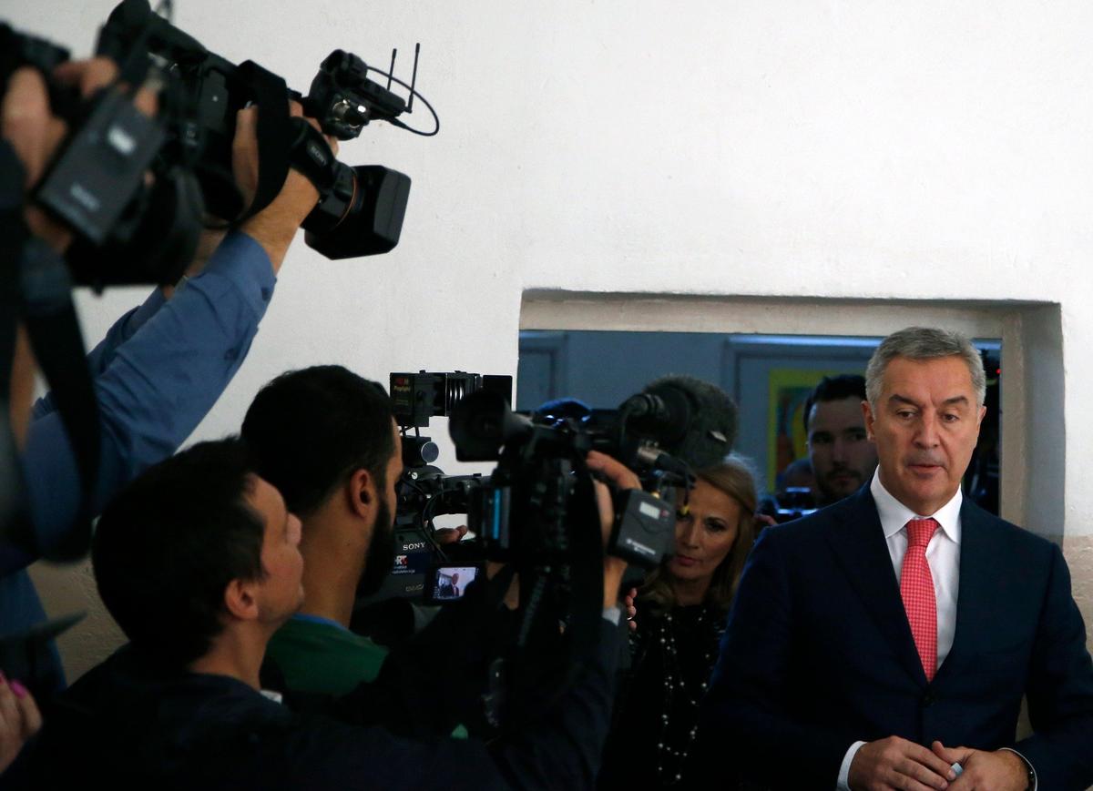 16 октября 2016 года. Парламентские выборы в Черногории. Мило Джуканович. Фото: AP / TASS