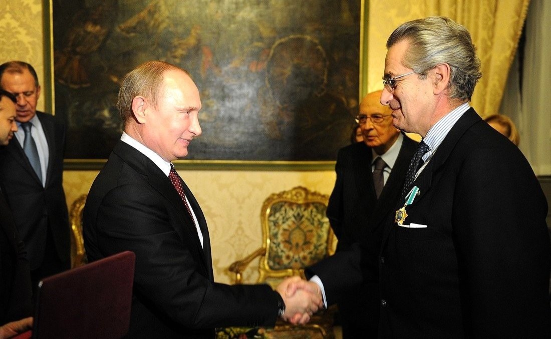 Путин вручил орден Дружбы Дзанарди Ланди, 2013 год. Фото: пресс-служба Кремля